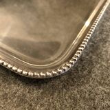 Silver metal tray, late 19th century