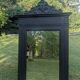 19th-19th Century Trumeau Mirror with Shabby Patina