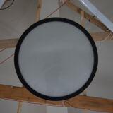 Mid-century black and white chandelier, 1960