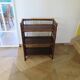 Bookcase - Bibus - 3 levels - woven rattan - bamboo - Vintage - 70s