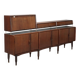 Vintage sideboard in exotic wood, Italian design, 1960s, original