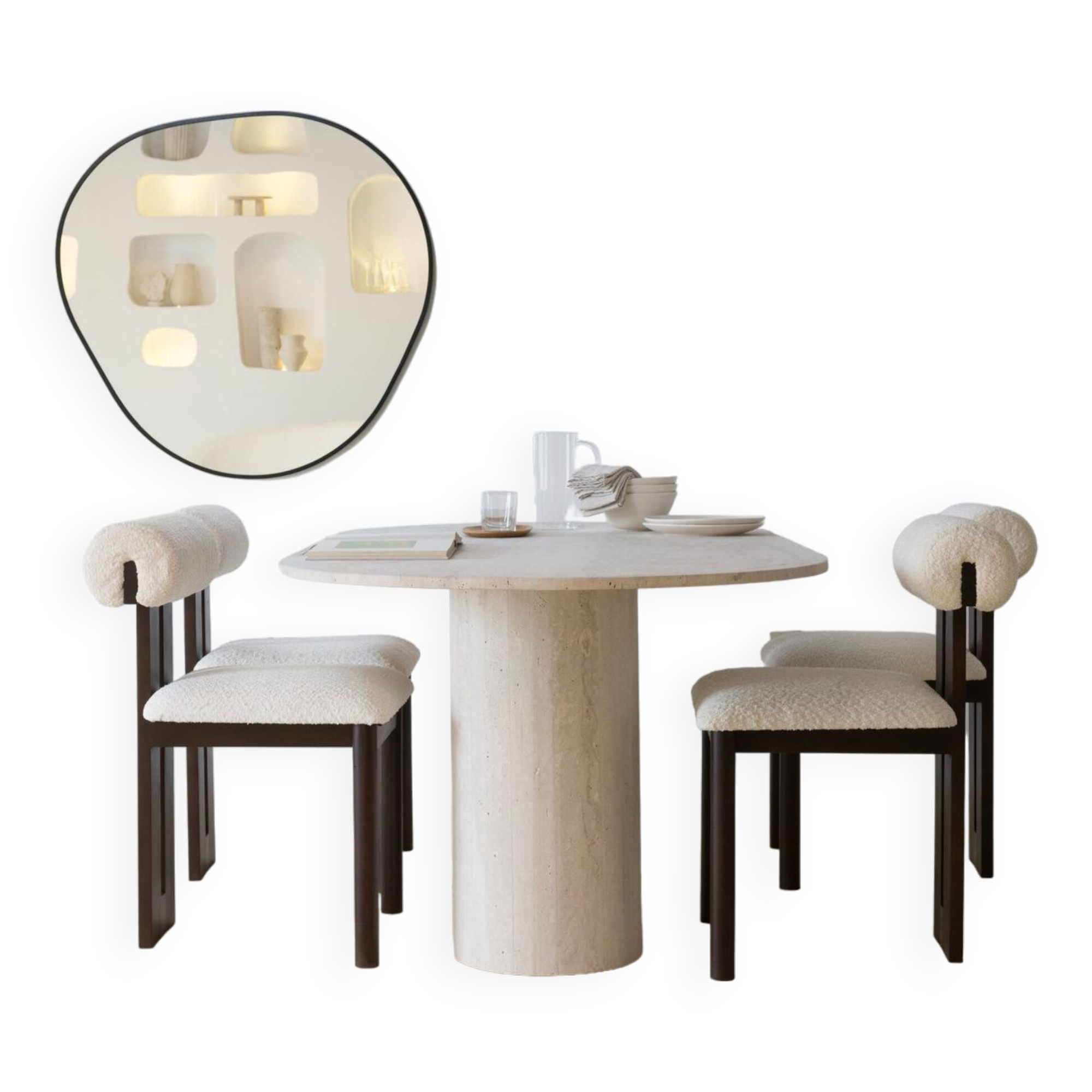 Bossa Nova Contour black mirror 100 cm D