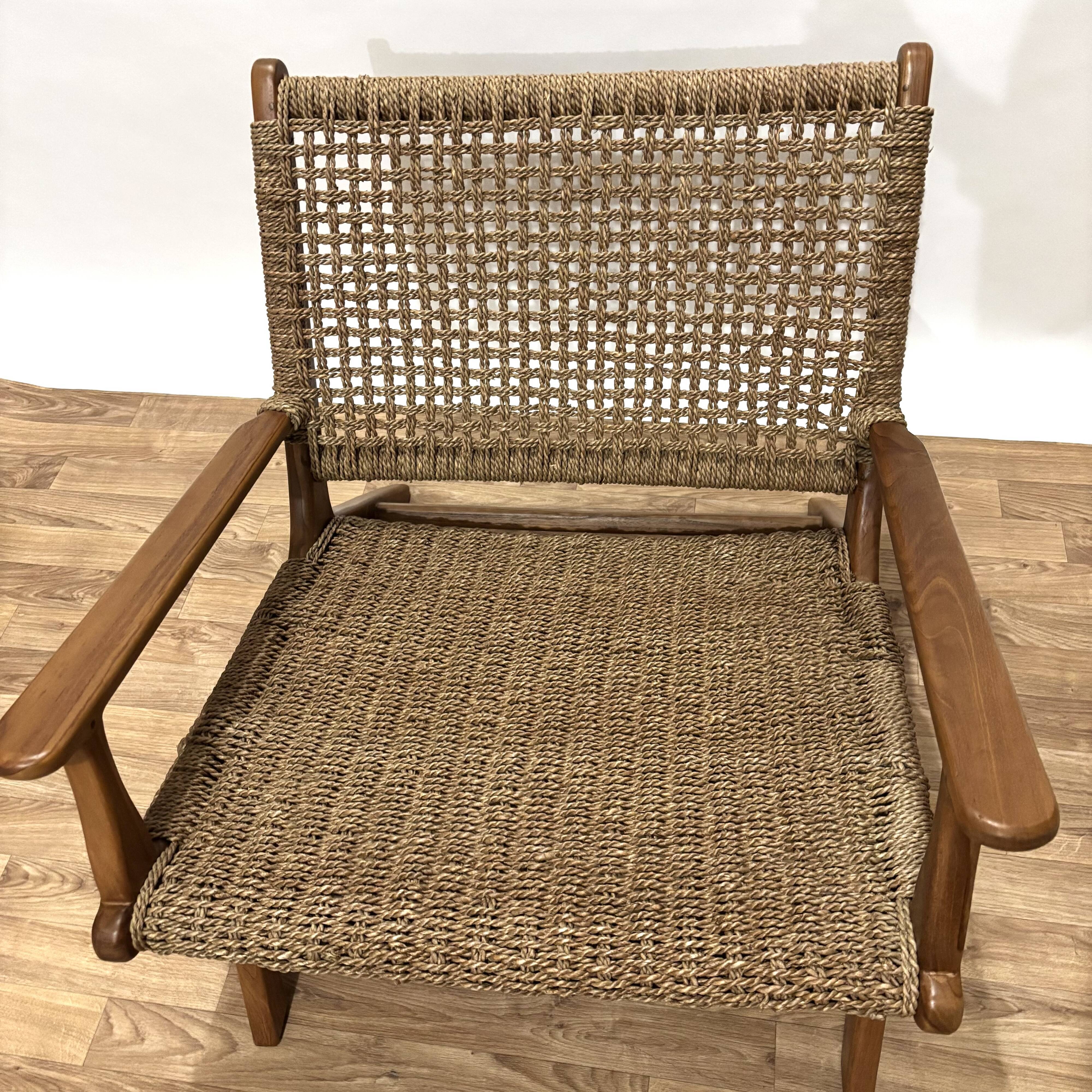 Paire de fauteuils en corde Olivier de Schrijver