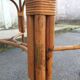 Bamboo and rattan side table, 1950s-1960s