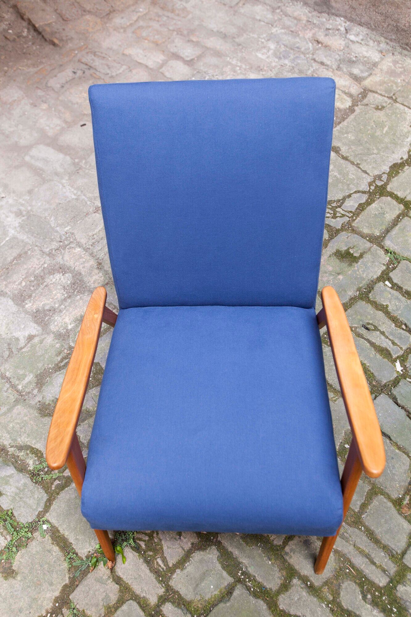 Pair of Scandinavian armchairs from the 60s new fabrics and foam