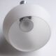 Italian opaline white glass chandelier