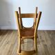 Set of 4 baumann bistro chairs in blond wood / honey stamped 40-50 years