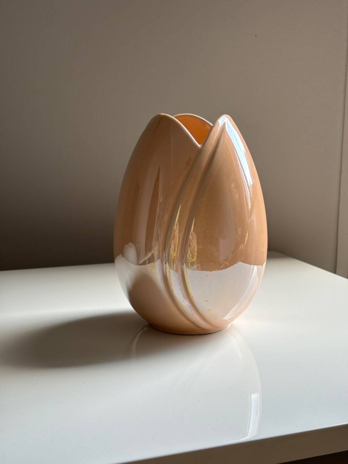 Vase vintage irisé