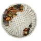 Vintage 1990s ceramic fruit basket by Man. Castellan, Italy.