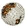 Vintage 1990s ceramic fruit basket by Man. Castellan, Italy.