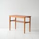 Vintage Scandinavian coffee table 1950s in beech and teak