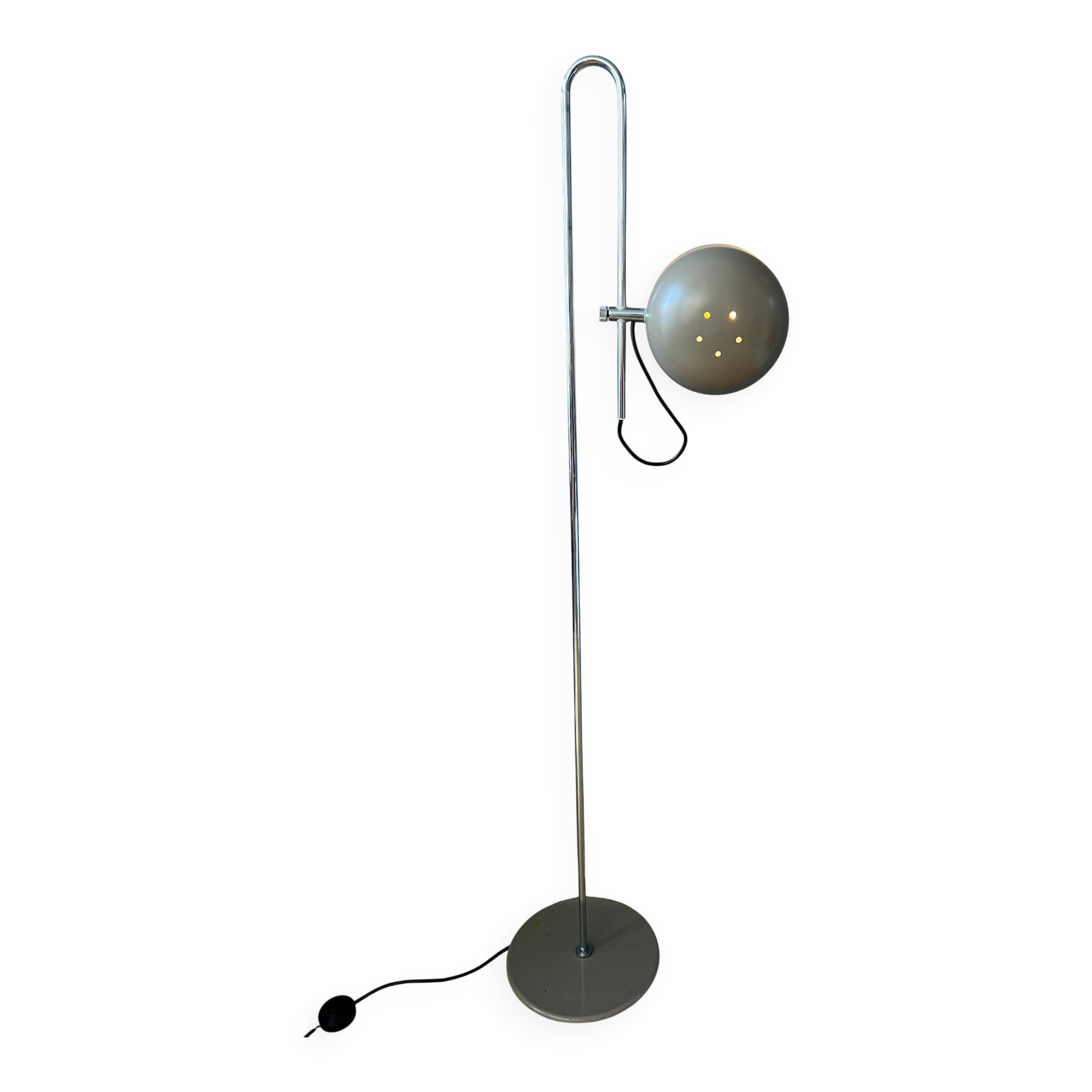 Beige adjustable vintage floor lamp Anvia