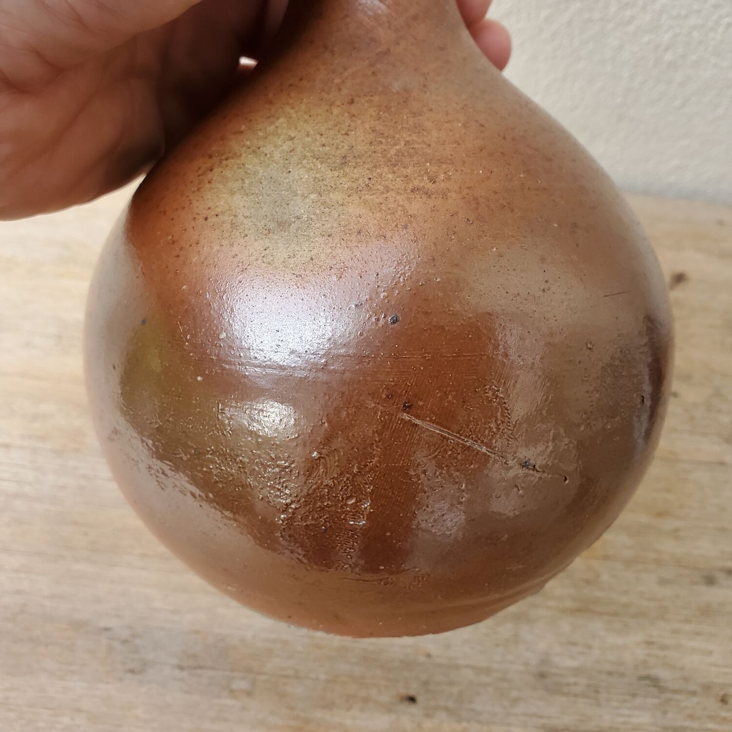 Bottled stoneware bottle