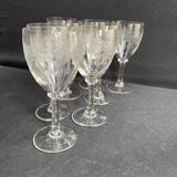8 Guilloché stemware – Art Nouveau
