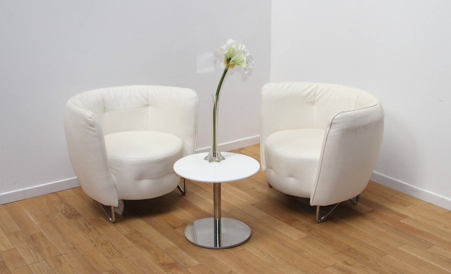 Pair of Maybe armchairs, Cotta