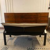 “Polhem” two-seater leather bench by Tord Björklund for IKEA 1980