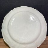 Earthenware plate decorated with winged character decoration in Nevers style, Auxerrois