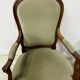 Pair of Louis XV style armchairs in solid walnut, 20th century.