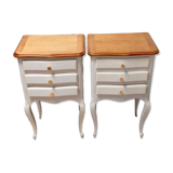 Pair of antique bedside tables