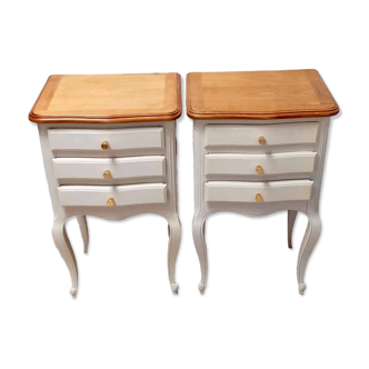 Pair of antique bedside tables