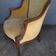 Bergere Louis XV ep 1930/40 walnut gondola