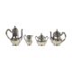Silver metal tea set