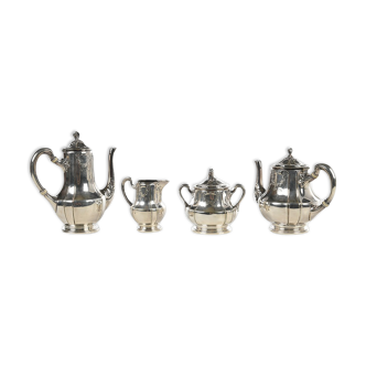 Silver metal tea set