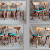 Set of 4 chairs Luterma banana 60s