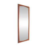 Big mid-century teak mirror / Danish modern design / 1960s