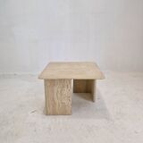 Italian Travertine Coffee Table, 1980's