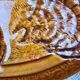 Set of 6 oyster plates – Sarreguemines – brown decor