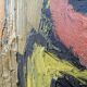 Mid-Century Modern "Affection" Vintage Unframed Figurative Oil Painting