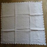 Pair of AL monogrammed pillowcases