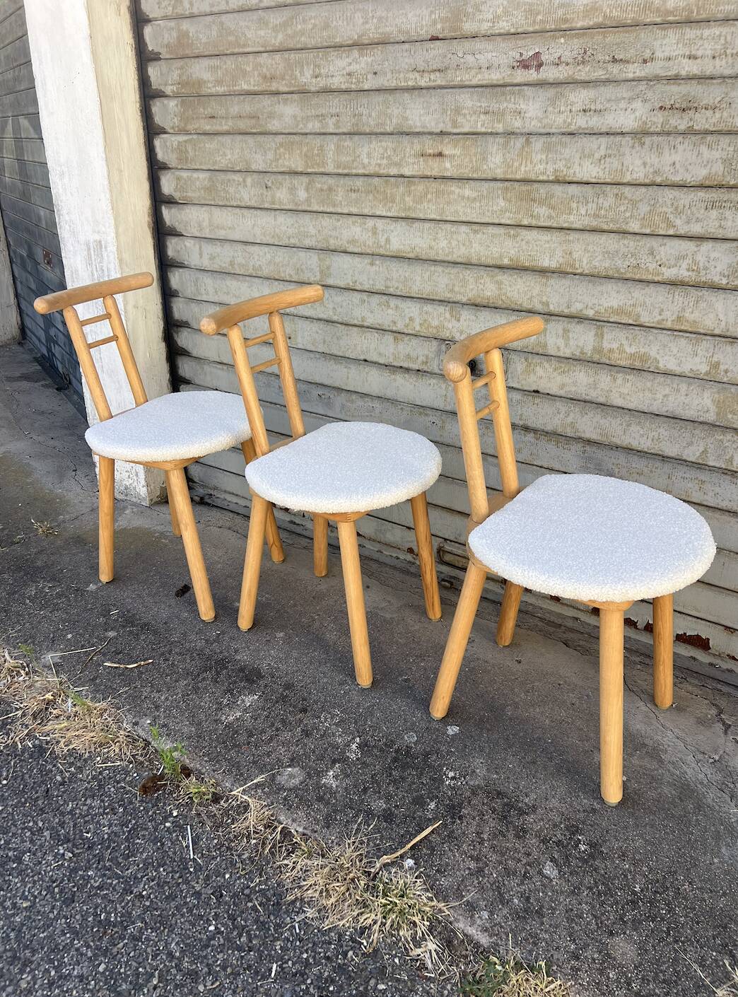 (Lot) 3 Chaises Sauthon Italie Années 70s/80s