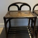 Pair of rattan bedside tables or end tables