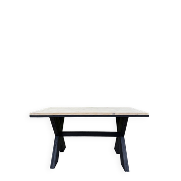 Renovated antique wooden table