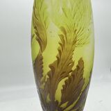 Vase en verre emile galle