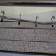 Chromed metal wall coat rack 1960