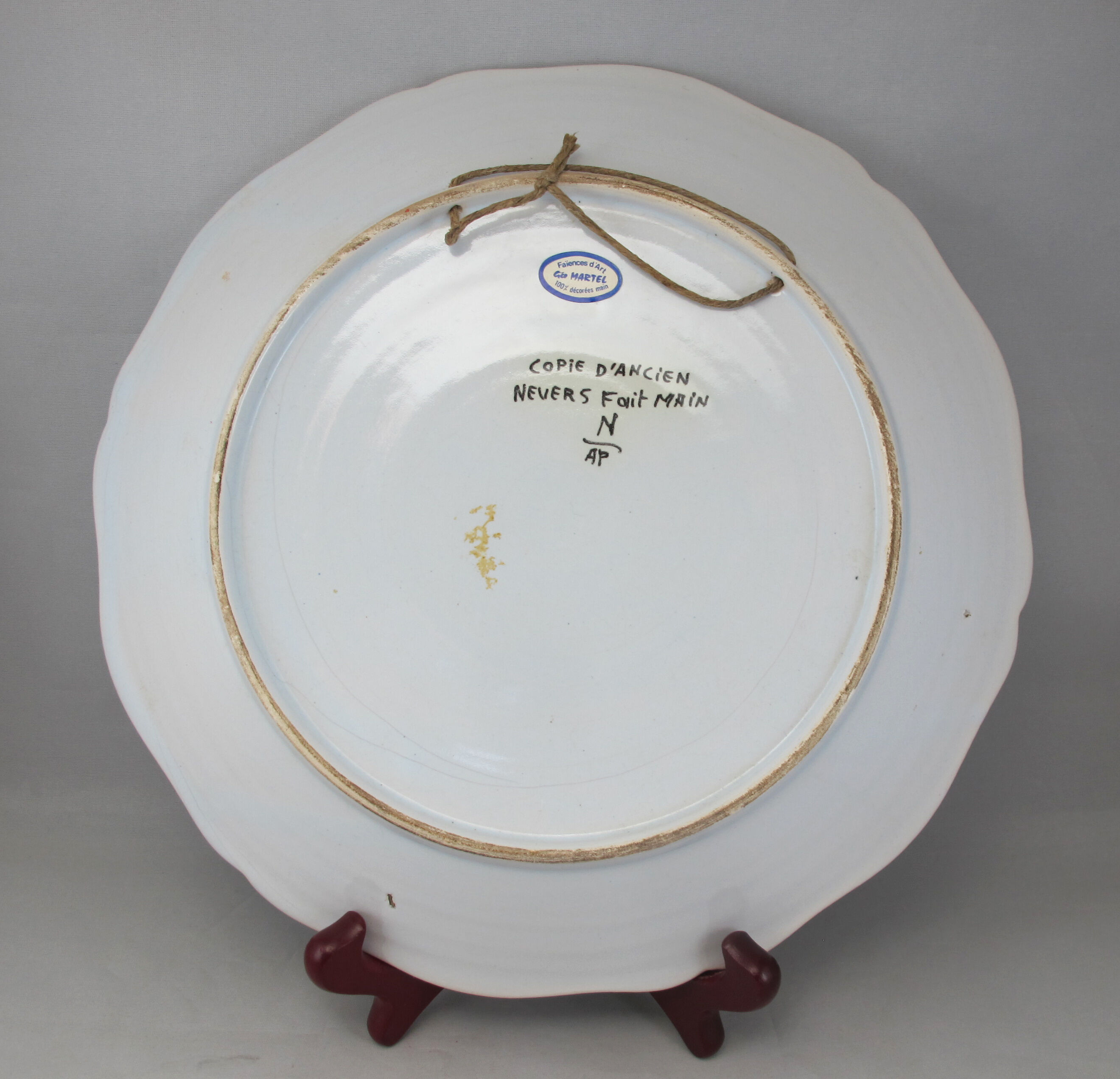 Earthenware plate nevers n°2