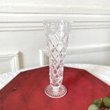 Small vintage crystal soliflore vase