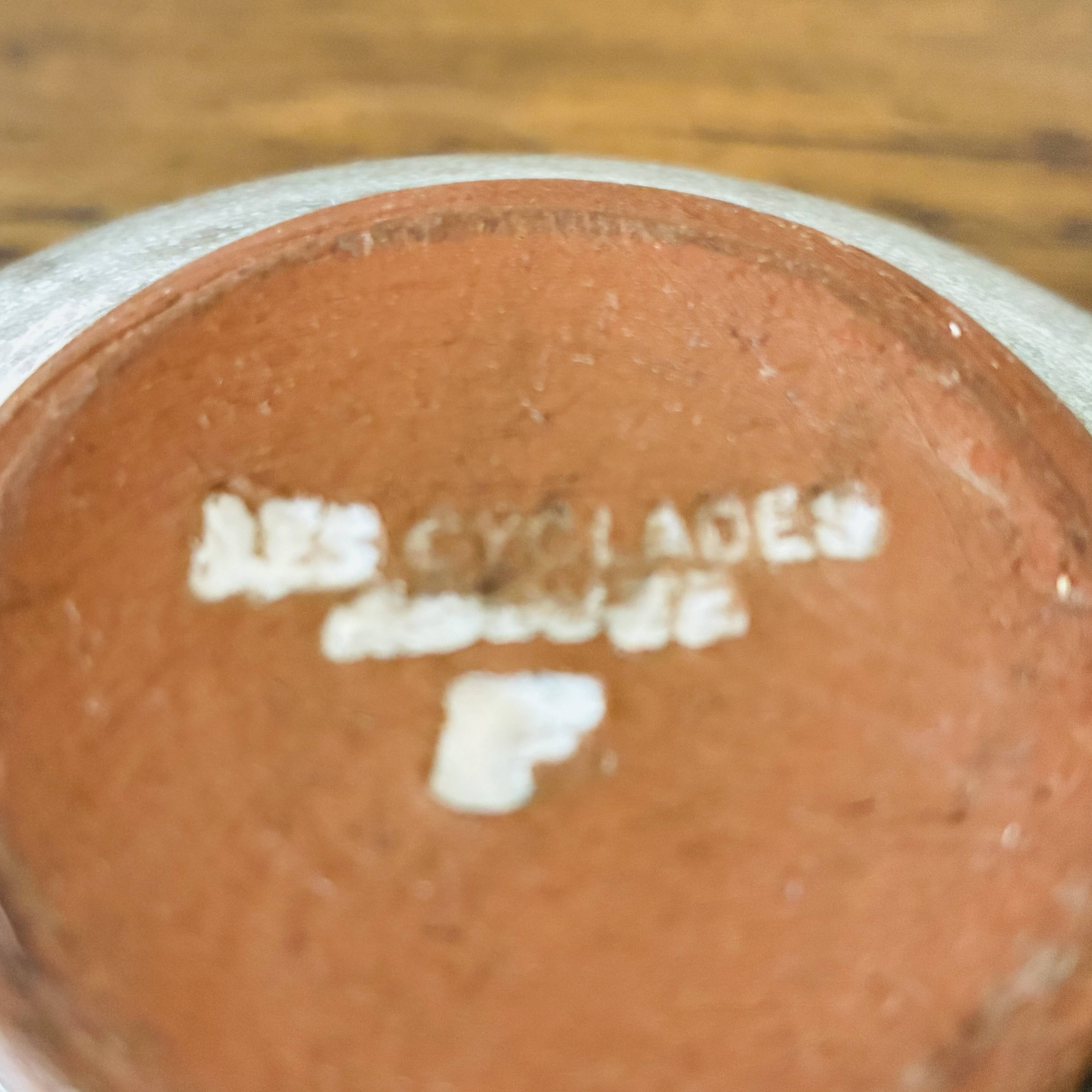 Glazed ceramic bowl – Atelier des Cyclades, Roland Zobel – Anduze