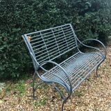 Iron garden bench
