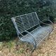 Iron garden bench