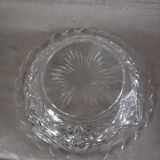 Sucrier/bonbonnière ancien en verre ciselé