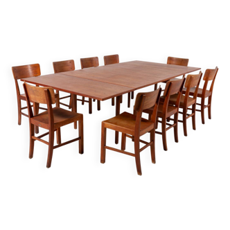 Large Danish Mid-Century Modern dining set from Illums Bolighus, 1960’s