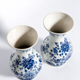 Handmade and hand-painted Delft vase