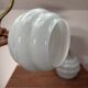 Pair of blue swan neck wall lights