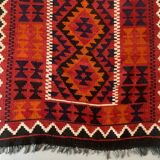 Afghan narrow Kilim Runner 384x94 cm, shabby chic, vintage decor kelim rug