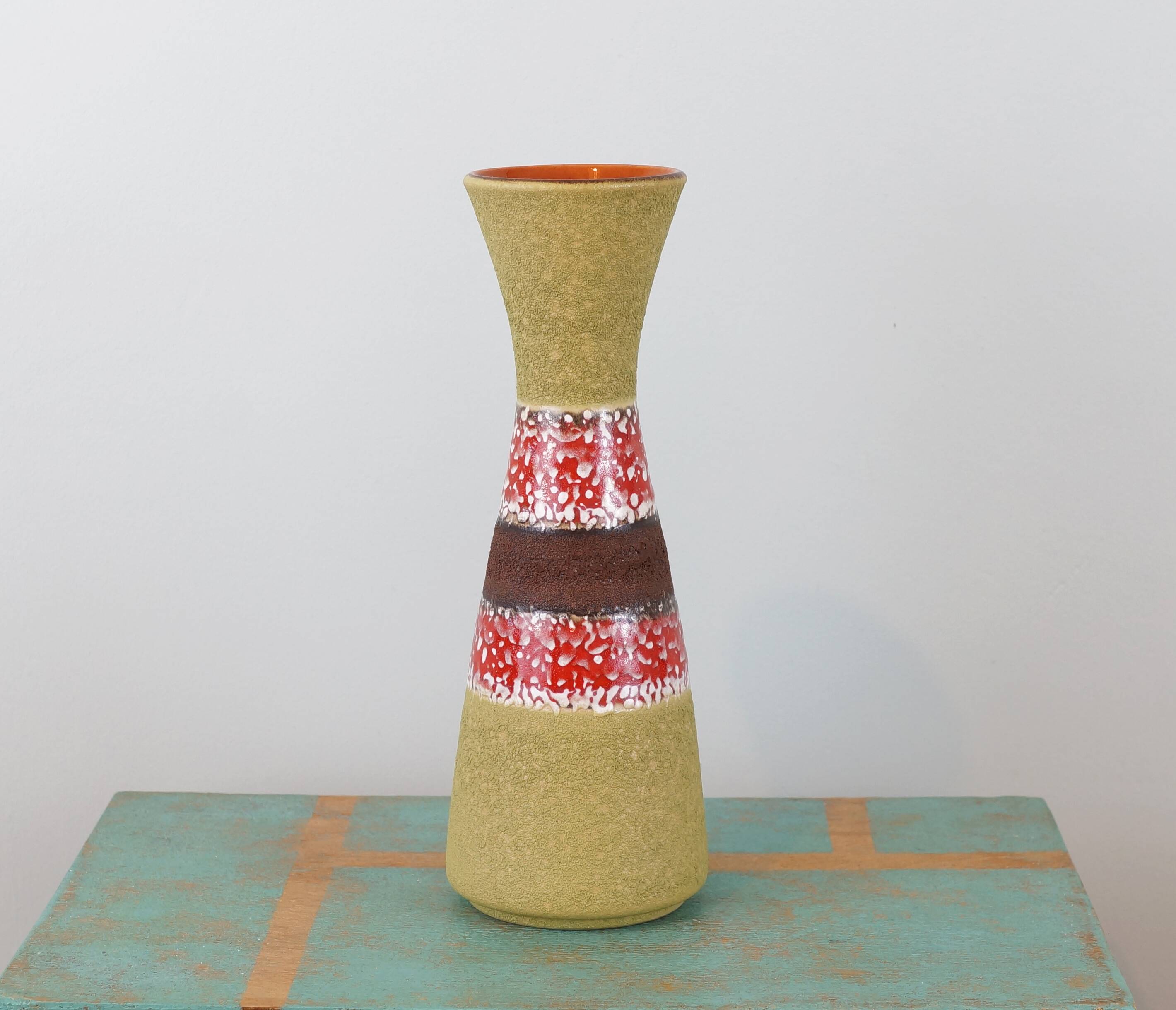 West Germany ceramic vase 1970s