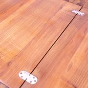 Walnut adjustable dining table, 1930s, Czechoslovakia